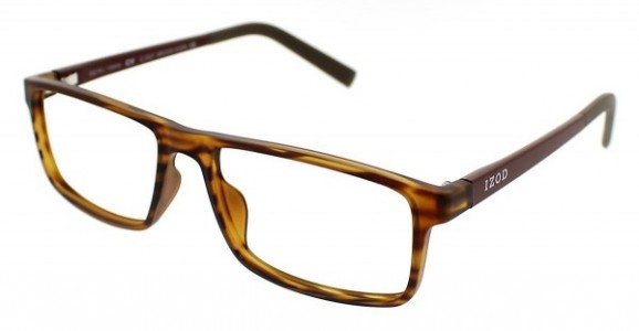 IZOD 2027 Eyeglasses, Brown Horn