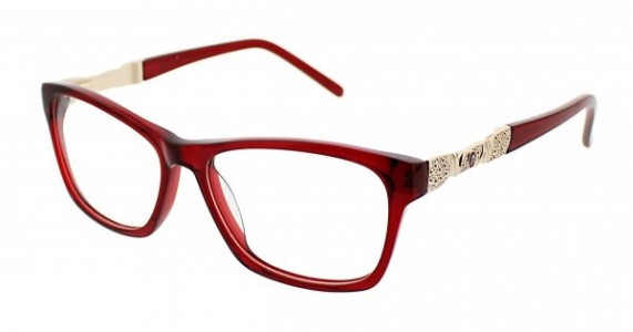 Jessica McClintock JMC 4017 Eyeglasses, Red