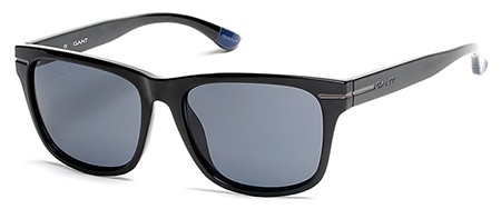 Gant GA7058 Sunglasses, 01A - Shiny Black  / Smoke