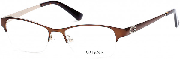 Guess GU2567 Eyeglasses, 049 - Matte Dark Brown