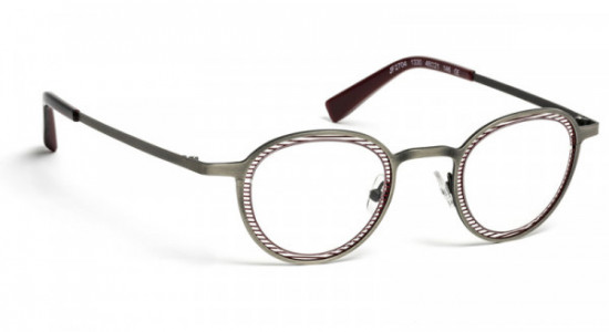 J.F. Rey JF2704 Eyeglasses, ANTIC SILVER/RED (1330)
