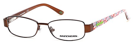 Skechers SE1598 Eyeglasses, 049 - Matte Dark Brown