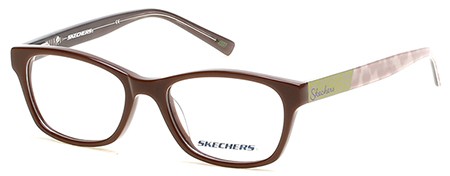 Skechers SE1602 Eyeglasses, 048 - Shiny Dark Brown