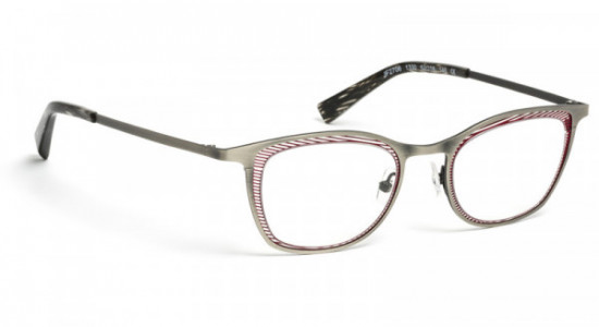 J.F. Rey JF2706 Eyeglasses, ANTIC SILVER/RED (1330)