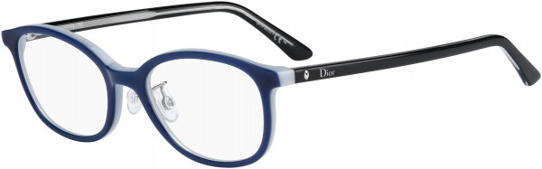 Christian Dior MONTAIGNE 28F Eyeglasses, 0SGL Blue Black
