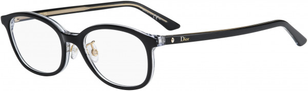 Christian Dior MONTAIGNE 28F Eyeglasses, 0TKX Black Crystal