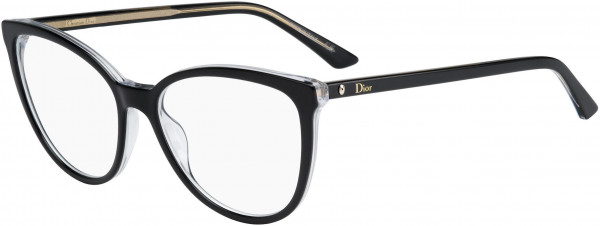 Christian Dior Montaigne 25 Eyeglasses, 0TKX Black Crystal