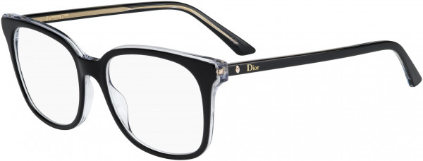 Christian Dior Montaigne 26 Eyeglasses, 0TKX Black Crystal