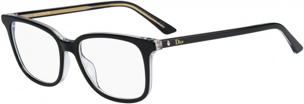 Christian Dior MONTAIGNE 27 Eyeglasses, 0TKX Black Crystal
