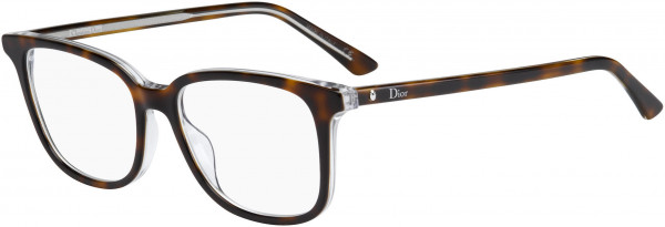 Christian Dior MONTAIGNE 27 Eyeglasses, 0U61 Havana Crystal