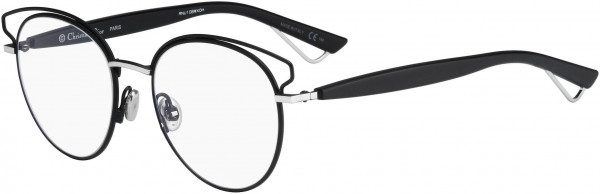 Christian Dior Diorsideralo Eyeglasses, 08YC Black Palladium Black