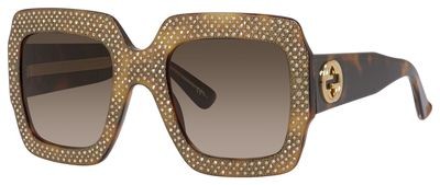Gucci Gucci 3861/S Sunglasses, 0Y4M(DB) Havana Crystal