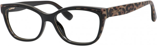 Jimmy Choo Safilo JC 146 Eyeglasses, 0PUE Animal Black