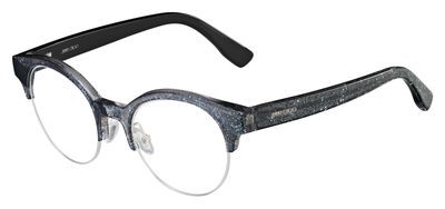 Jimmy Choo Safilo Jimmy Choo 151 Eyeglasses, 0RBY(00) Black Glitter