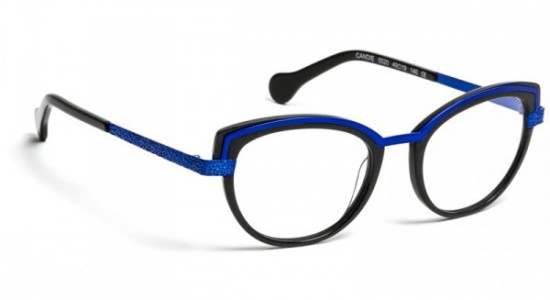Boz by J.F. Rey CANDIE Eyeglasses, CANDIE 0020 BLACK SNAKE/BLUE (0020)