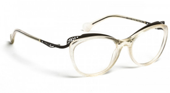 Boz by J.F. Rey CELESTE Eyeglasses, WHITE SPANGLES/BROWN (1090)