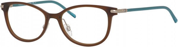 Tommy Hilfiger TH 1398 Eyeglasses, 0R2X Brown Turquoise