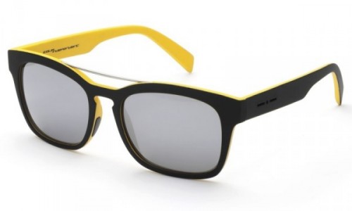 Italia Independent 0914 SCR Sunglasses, Black / Yellow (0914 SCR.009.063)