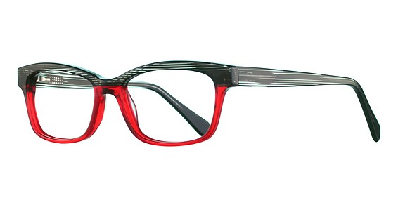 Avalon 8066 Eyeglasses, Red/Black