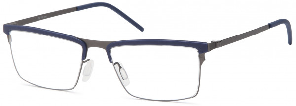 Di Caprio DC308 Eyeglasses, Blue Gunmetal