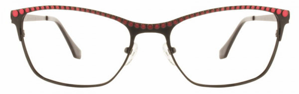 Cinzia Designs CIN-5052 Eyeglasses, 2 - Black / Cherry