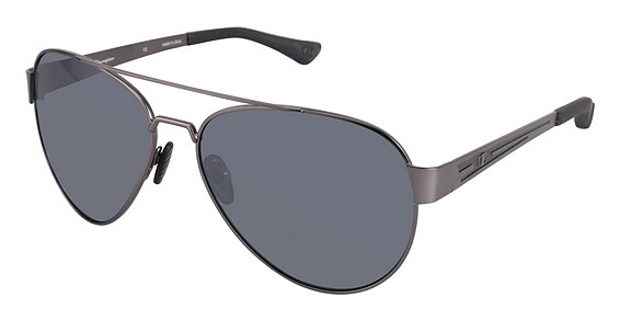 Champion 6027 Sunglasses, C01 Gun/Black (Silver)