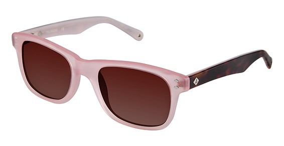Sperry Top-Sider Wainscott Sunglasses, C04 Trans Coral (Dark Brown Gradient)