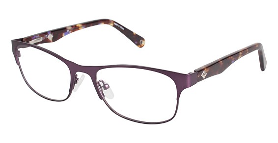 Sperry Top-Sider Isla Eyeglasses, C03 Matte Eggplant