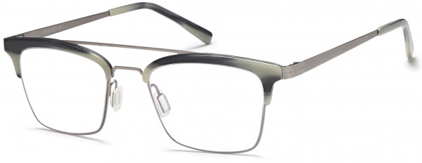 Menizzi M3095 Eyeglasses, 02-Gradient Blue/Silver