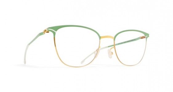 Mykita ULLA Eyeglasses, GOLD/AQUA GREEN