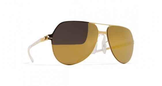Mykita BEPPO Sunglasses, F9 GOLD - LENS: GOLD FLASH