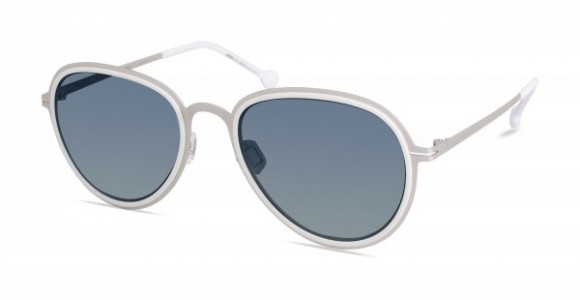Modo TORINO Sunglasses, WHITE / SILVER