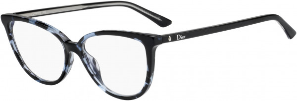 Christian Dior Montaigne 33 Eyeglasses, 0JBW Blue Havana