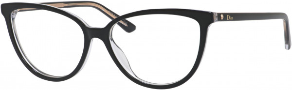 Christian Dior Montaigne 33 Eyeglasses, 0TKX Black Crystal