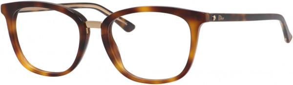 Christian Dior Montaigne 35 Eyeglasses, 0VSX Havana Crystal