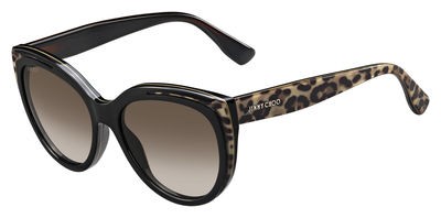 Jimmy Choo Safilo Nicky/S Sunglasses, 0PUE(J6) Animal Black