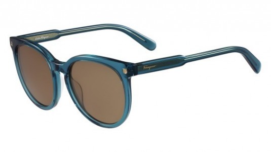 Ferragamo SF816S Sunglasses, (416) BLUE PETROL