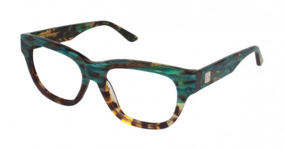 gx by Gwen Stefani GX006 Eyeglasses, Green/Tortoise (GRN)