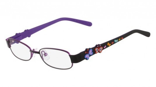 Marchon M-OLIVIA Eyeglasses, (008) BLACK GRAPE
