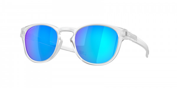 Oakley OO9349 LATCH (A) Sunglasses, 934948 LATCH (A) MATTE CLEAR PRIZM SA (WHITE)