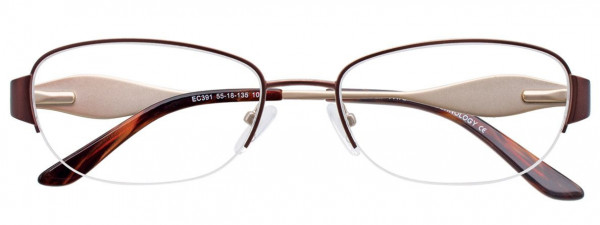 EasyClip EC391 Eyeglasses, 010 - Satin Brown