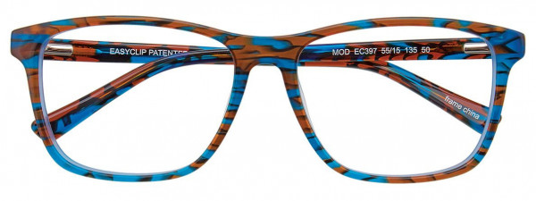 EasyClip EC397 Eyeglasses, 050 - Blue & Orange