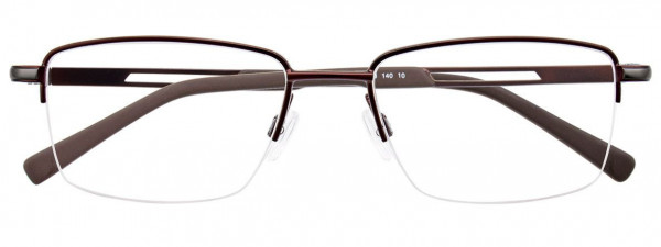 EasyClip EC408 Eyeglasses, 010 - Satin Dark Brown