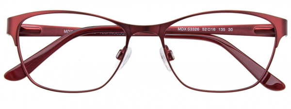 MDX S3326 Eyeglasses, 030 - Satin Red