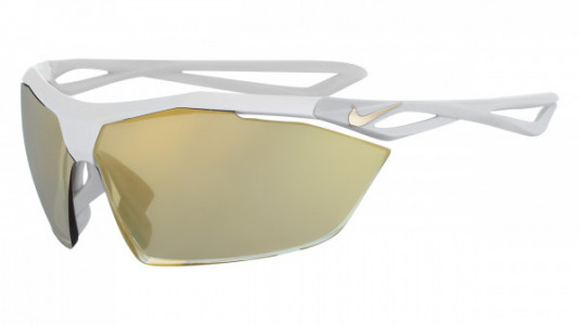Nike NIKE VAPORWING M EV0914 Sunglasses, (100) MATTE WHITE WITH SPEED TINT W/SILVER TO GOLD FLASH  LENS