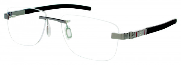 Charriol SP23026A Eyeglasses, C8 BRUSHED GUNMETAL/BLACK