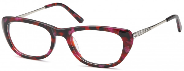 Di Caprio DC318 Eyeglasses, Demi Red