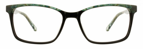 Cinzia Designs CIN-5055 Eyeglasses, 2 - Black / Jade
