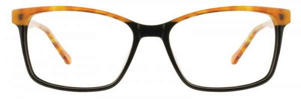 Cinzia Designs CIN-5055 Eyeglasses, 3 - Black / Amber
