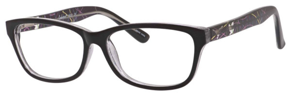 Enhance EN3957 Eyeglasses, Black/Crystal